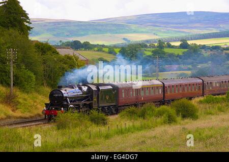 La gare d'eau 45305 LMS Stanier la classe 5. Duncowfold Cumwhinton s'installer à Carlisle Cumbria Ligne Eden Valley England UK Banque D'Images