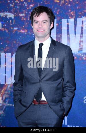 New York, NY, USA. Feb 15, 2015. Bill Hader aux arrivées de Saturday Night Live, SNL (40e anniversaire - Partie 2, Rockefeller Plaza, New York, NY 15 février 2015. Credit : Gregorio T./Binuya Everett Collection/Alamy Live News Banque D'Images