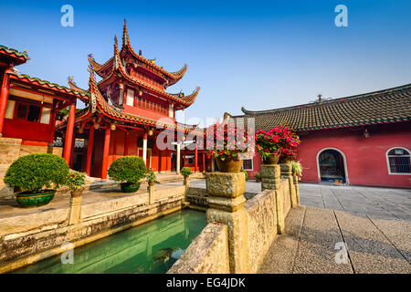 Fuzhou, Chine au Temple Yongquan sur la montagne du tambour. Banque D'Images