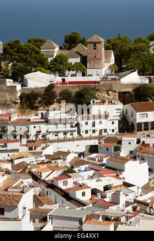 Village blanc de Mijas malaga andalousie espagne Banque D'Images