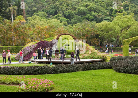 City Residence Garden Chiang Kai Shek, Taipei, Taïwan, l'Asie Banque D'Images