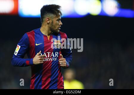 Barcelone, Espagne. Feb 11, 2015. Neymar (Barcelone) Football/soccer : espagnol 'Copa del Rey' match entre le FC Barcelone 3-1 Villarreal CF au Camp Nou à Barcelone, Espagne . © Kawamori Mutsu/AFLO/Alamy Live News Banque D'Images