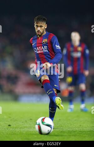 Barcelone, Espagne. Feb 11, 2015. Neymar (Barcelone) Football/soccer : espagnol 'Copa del Rey' match entre le FC Barcelone 3-1 Villarreal CF au Camp Nou à Barcelone, Espagne . © Kawamori Mutsu/AFLO/Alamy Live News Banque D'Images