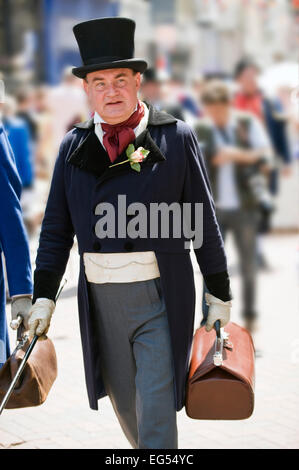 À l'époque victorienne de caractère à la robe festival Dickens Rochester Kent Banque D'Images