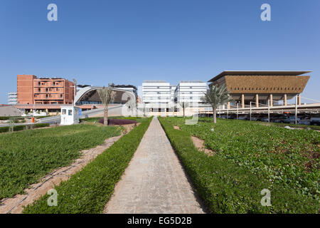 Vue de l'Institut Masdar de la science et de la technologie, Abu Dhabi Banque D'Images