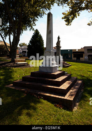 Monument dédié à la mémoire des femmes de la Confédération, Confederate Park Fort Mill en Caroline du Sud USA Banque D'Images