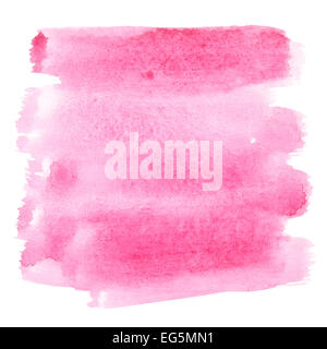 Traits d'aquarelle rose - l'espace pour votre propre texte Banque D'Images