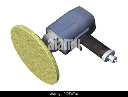 Numérique 3D render of a outil pneumatique air sander isolé sur fond blanc Banque D'Images