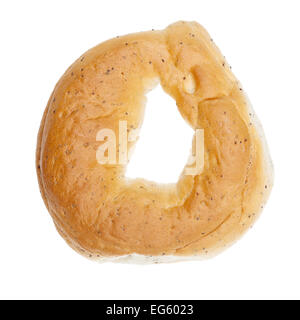 Bagel frais isolé sur fond blanc Banque D'Images