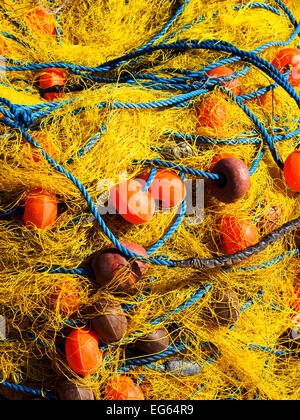 Filet de pêche - Marsaxlokk, Malte Banque D'Images