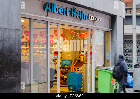 Rendez-vous à Albert Heijn store, Amsterdam Banque D'Images