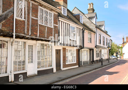 Afficher le long de West street faversham, dans le Kent Banque D'Images