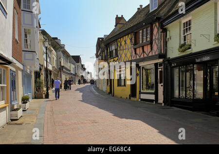 Afficher le long de West street faversham, dans le Kent Banque D'Images