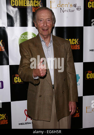 Los Angeles, Californie, USA. Feb 17, 2015. Bernie Kopell assiste à la projection pour les enfants Retour Le Théâtre Landmark tenue le 17 février 2015 à Los Angeles, Californie. USA. TLeopold Globe Crédit :/Photos/ZUMA/Alamy Fil Live News Banque D'Images