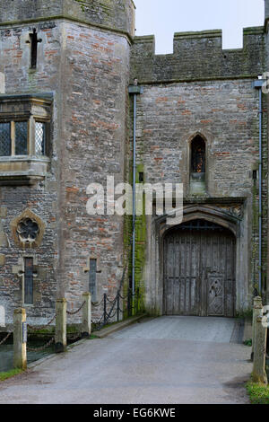 Palais des évêques, Wells Cathedral Gate House Banque D'Images