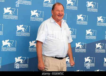 Italie, Venise:Le réalisateur suédois Roy Andersson au Lido de Venise pour le 71e Festival International du Film de Venise Banque D'Images