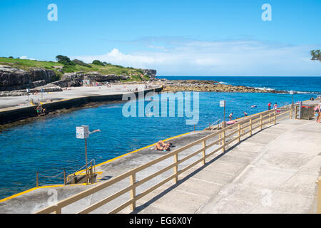 Plage de Clovelly nager piscine,département,Sydney, Australie Banque D'Images