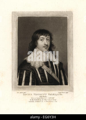 Lucius Cary, 2e vicomte Falkland, politicien et écrivain royaliste, est mort en 1643. Banque D'Images