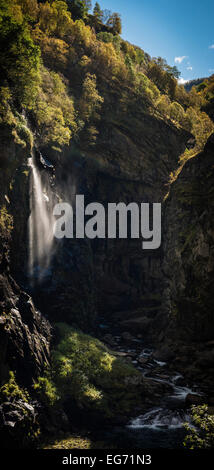 Aurlandsdalen, la Norvège - à Rennerstrøki, dans le cadre spectaculaire de la vallée entre Almen et Sinjarheim Banque D'Images