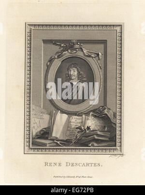 René Descartes, philosophe et écrivain français. Banque D'Images