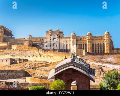 Ancien Fort Amber à Jaipur, Rajasthan, Inde Banque D'Images