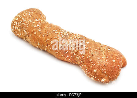 Pain graines isolated on white Banque D'Images