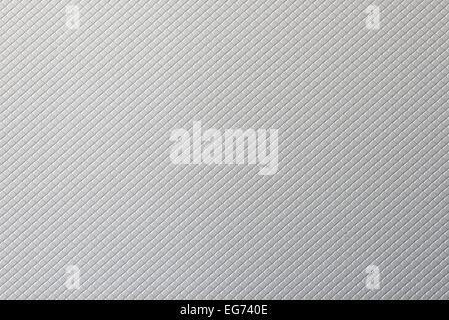 Macro d'une texture carton argenté avec un motif carré Banque D'Images