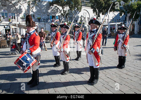 Les clés de la cérémonie à Grand vantaux Square, Gibraltar, la terroritory en Europe du sud Banque D'Images