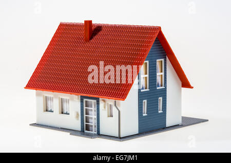 Image symbolique, home, maison, immobilier, maison, modèle en plastique Banque D'Images