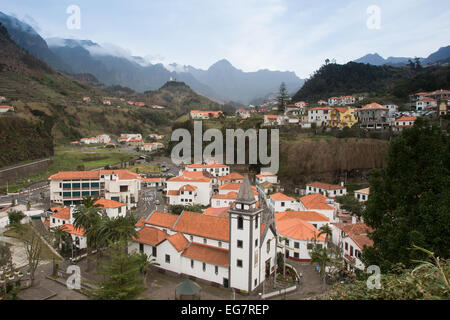 Sur la vallée de São Vicente Banque D'Images