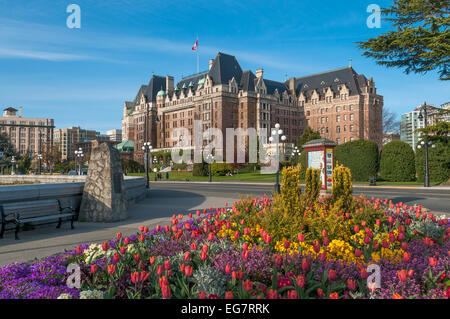 L'Hôtel Fairmont Empress, Victoria, Colombie-Britannique, Canada Banque D'Images