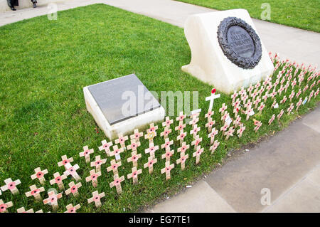 18 février 2015. Cénotaphe Manchester 1ère Guerre Mondiale memorial Banque D'Images