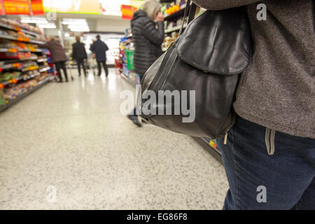 À l'intérieur magasin Asda Kendal Banque D'Images