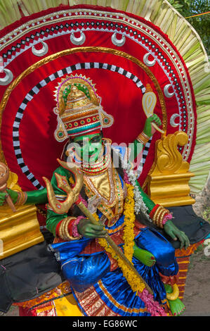 KERALA, INDE - Janvier 17 : temple Pooram festival le 17 janvier, 2013 dans le Kerala, Inde Banque D'Images