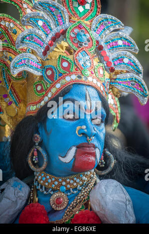 KERALA, INDE - Janvier 17 : temple Pooram festival le 17 janvier, 2013 dans le Kerala, Inde Banque D'Images