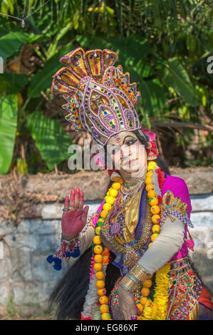 KERALA, INDE - Janvier 17 : temple Pooram festival le 17 janvier, 2013 dans le Kerala, Inde Banque D'Images