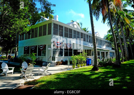 Petite Maison Blanche le président Harry Truman Key West FL Floride pour destination croisière dans les Caraïbes de l'ouest de Tampa Banque D'Images