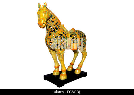 Une copie moderne d'un cheval en filigrane de la dynastie Tang Banque D'Images
