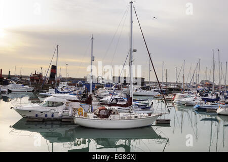 Vue sur la marina Ramsgate kent Banque D'Images