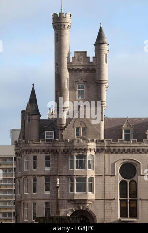 L'Armée du Salut dans la construction de la Citadelle d'Aberdeen Castlegate Banque D'Images