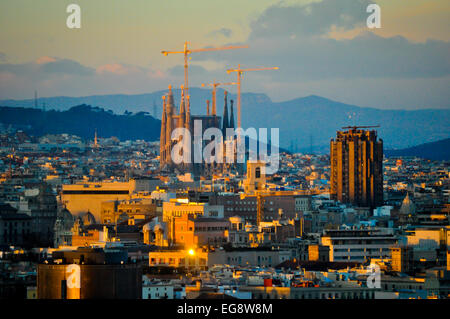 Aperçu de Barcelone Espagne Banque D'Images