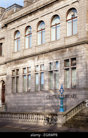 Bâtiment de la Bibliothèque centrale Rosemount Viaduct Aberdeen Banque D'Images