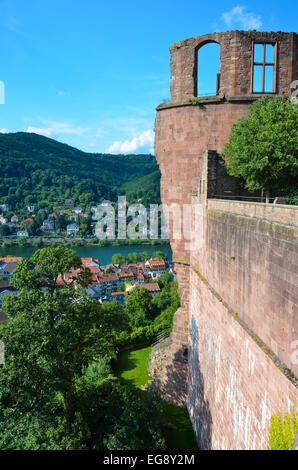 Vue panoramique de la ville du château Banque D'Images