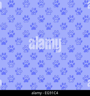 Empreintes en bleu, un motif de fond transparent Banque D'Images