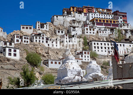 Thikse monastère près de Leh Banque D'Images
