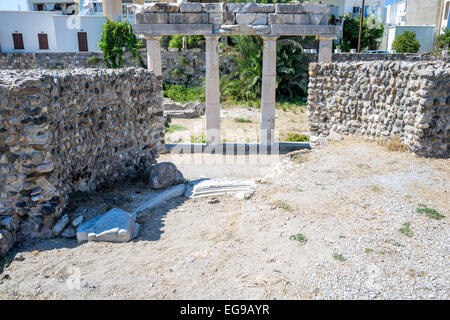 Ancienne ville romaine de Kos Banque D'Images