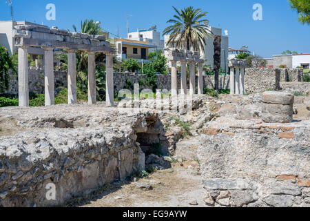 Ancienne ville romaine de Kos Banque D'Images