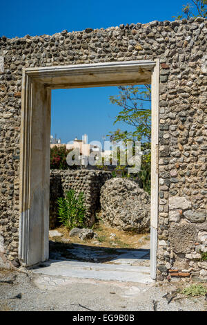 Ancienne ville romaine de Kos Banque D'Images