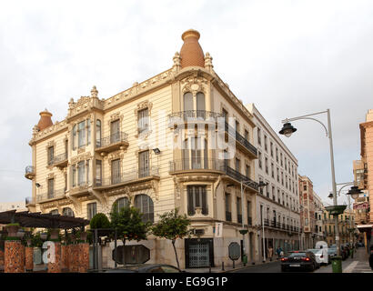 Ville État autonome de Melilla territoire espagnol en Afrique du Nord, l'Espagne -1930s'architecture moderne Banque D'Images