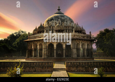 L'Inde, Delhi, Isa Khan Niyazi's Tomb Banque D'Images